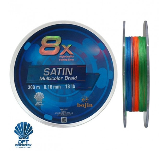 DFT Bojin 8X Satin M.Color İp Misina  0.16mm 300 m…