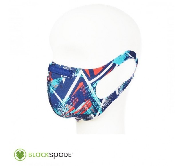 BLACKSPADE Unisex Koruyucu Maske Üçgen Desen…