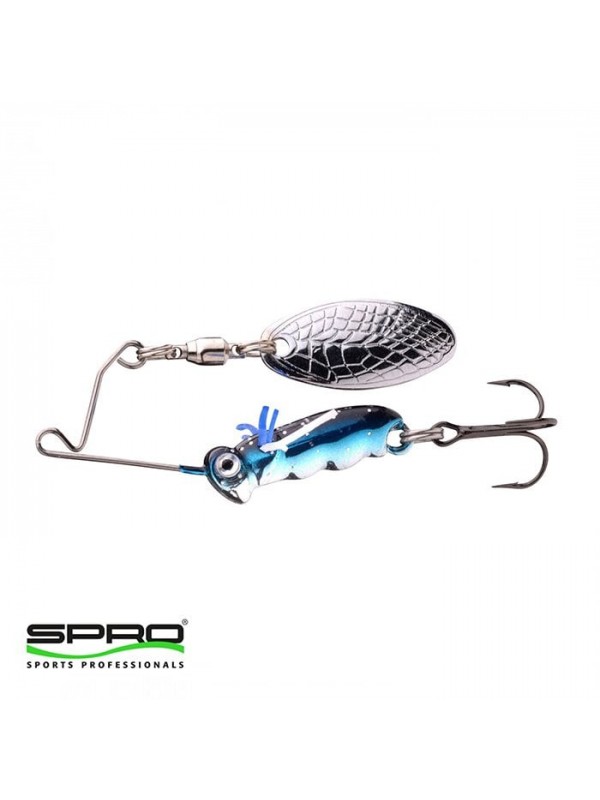 SPRO Larva SpinnerBait 4CM 7G Chrome Blue…