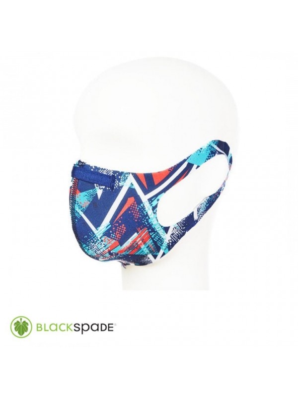 BLACKSPADE Unisex Koruyucu Maske Üçgen Desen…