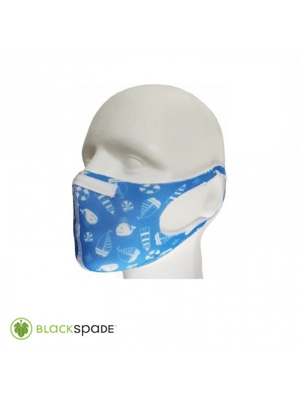 BLACKSPADE Çocuk Koruyucu Maske Deniz Desen S1…