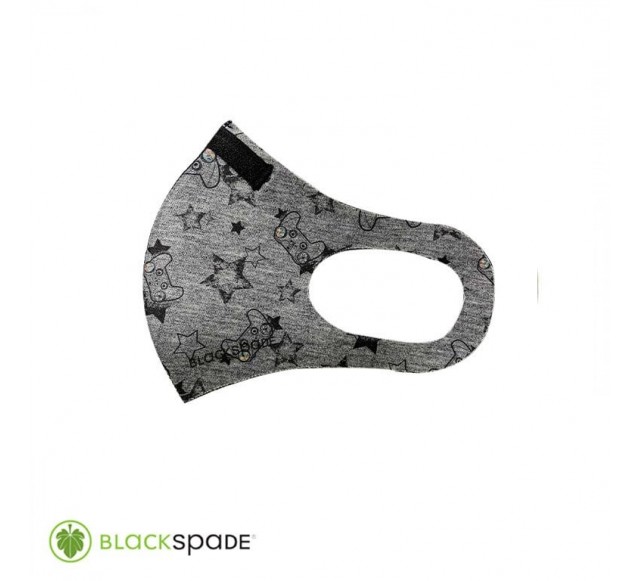 BLACKSPADE Çocuk Koruyucu Maske Oyun Baskı S1…