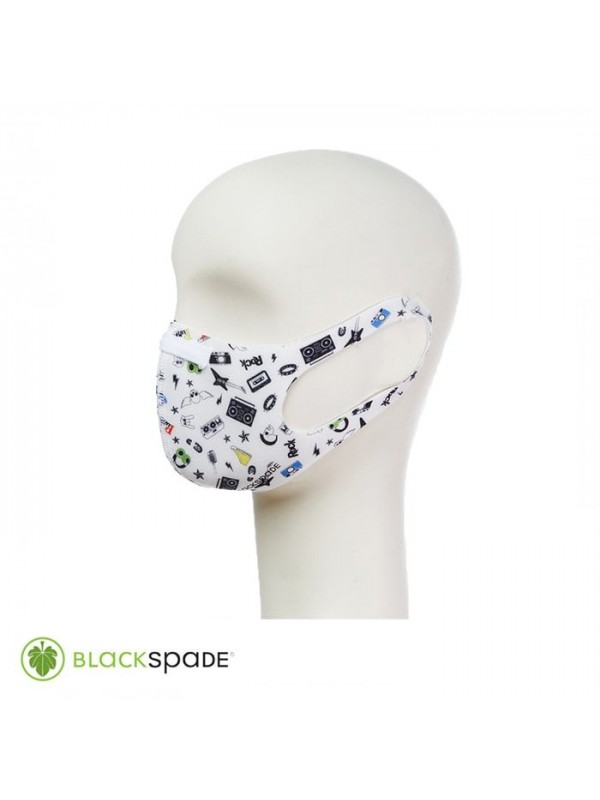 BLACKSPADE Çocuk Koruyucu Maske Müzik Desen S2…