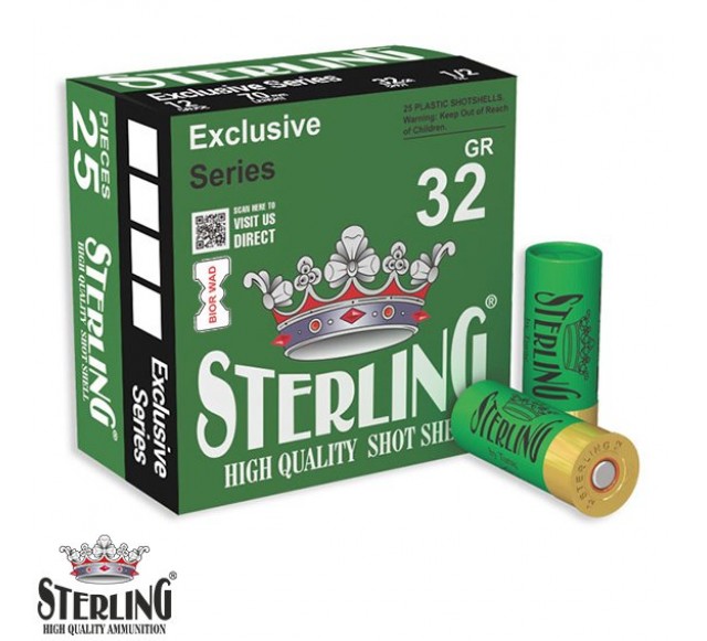 STERLING 12 Cal. 32 G. No: 5 Bior Tapa Av Fişeği