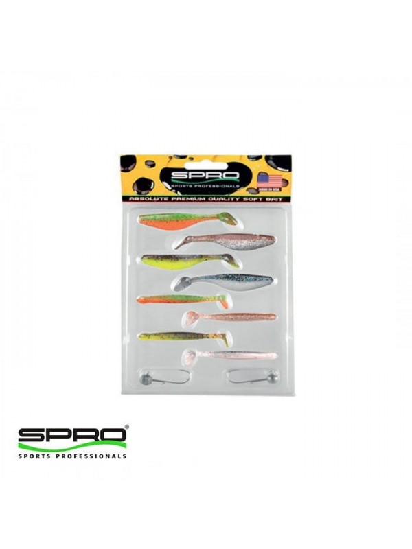 SPRO Ready 4 Fish Sil.Yem & Jig Head Seti E7-8 1/8…