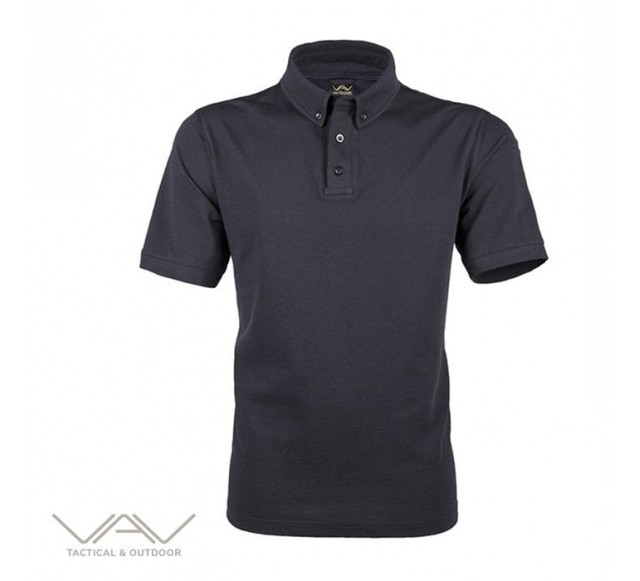 VAV Tlac-01 Polo Yaka Tişört - Siyah