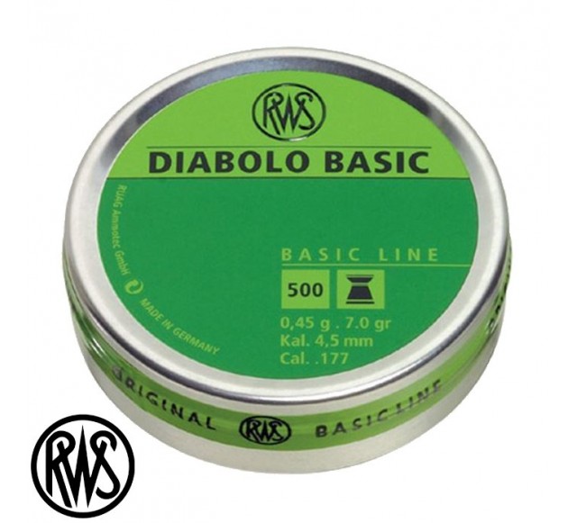 RWS Diabolo Basic 4,5M 0,45G Havalı Saçma *500…