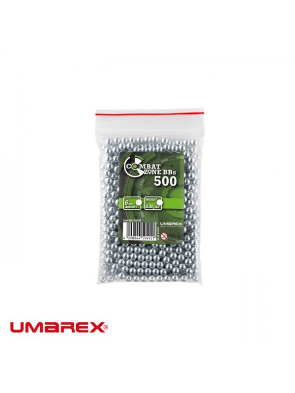 UMAREX Combat Zone Airsoft BB 0,30G Gümüş 500 Adet…