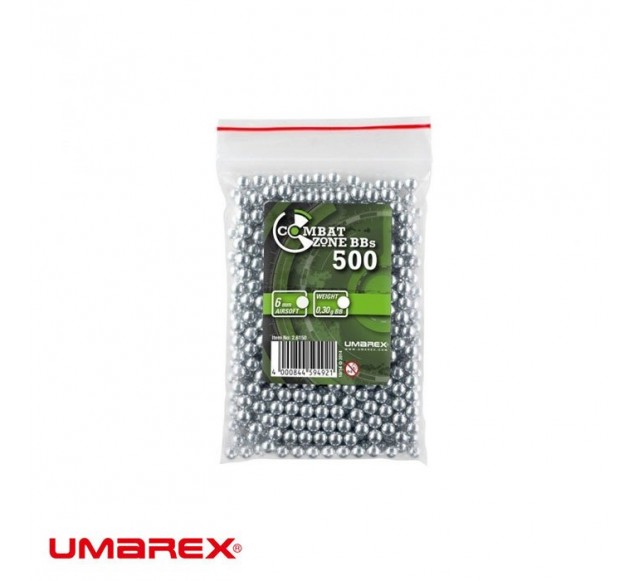 UMAREX Combat Zone Airsoft BB 0,30G Gümüş 500 Adet…