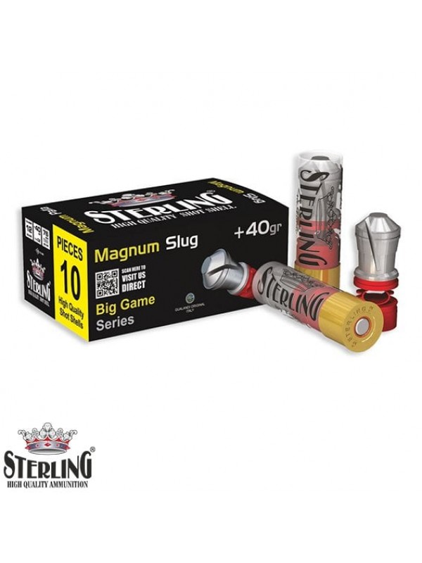 STERLING 12 Cal. Magnum 40 G. Tek Kurşun Fişek…