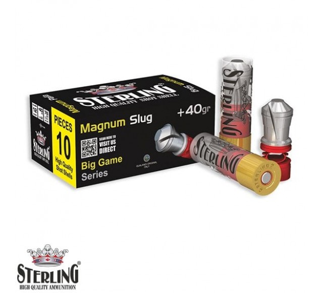 STERLING 12 Cal. Magnum 40 G. Tek Kurşun Fişek…